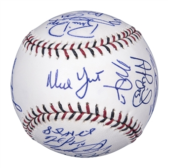 2015 American League All-Star Team Signed Baseball With 19 Signatures Including Pujols & Trout (PSA/DNA)